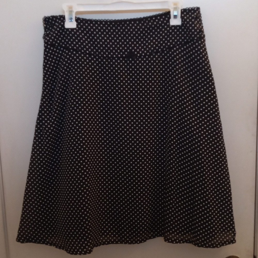 Misery Boutique Blk/Wht Polka Dot Skirt